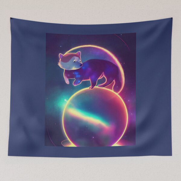 Item preview, Purple Bear in colorful space160 designed and sold by GerardTremblay.