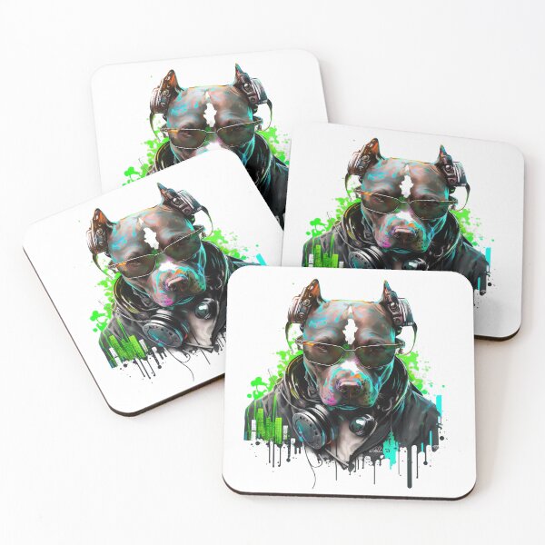 Artikelvorschau, CyberPunk DJ Pitbull #9 entworfen und verkauft von OregonArtForAll.