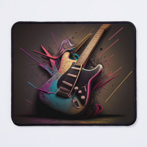 Item preview, Modern Neon Strat Style Guitar designed and sold by MarksMusicMerch.