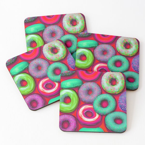 Item preview, Colorful Donuts Red designed and sold by blakcirclegirl.