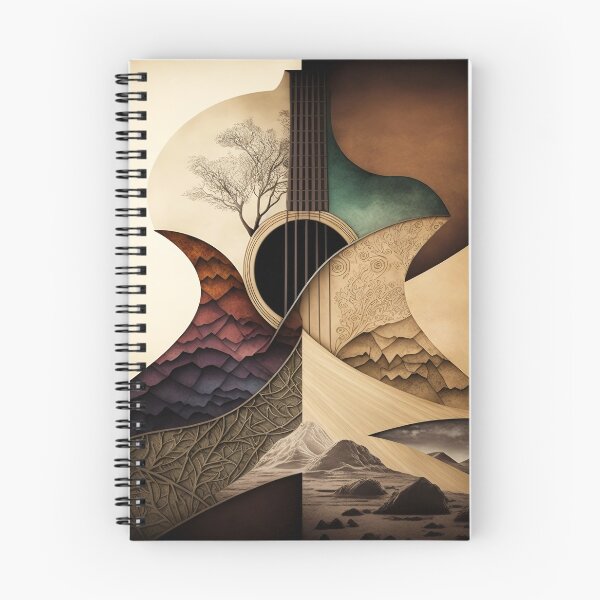 Item preview, Acoustic Guitar Natural Art designed and sold by MarksMusicMerch.