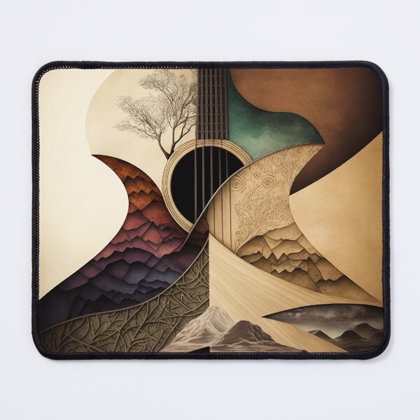 Item preview, Acoustic Guitar Natural Art designed and sold by MarksMusicMerch.