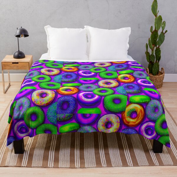 Item preview, Colorful Donuts Purple designed and sold by blakcirclegirl.