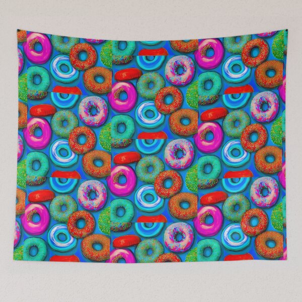 Item preview, Colorful Donuts Teal designed and sold by blakcirclegirl.