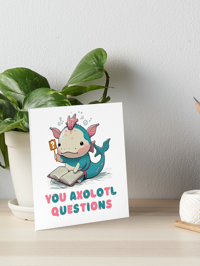 I Axolotl Questions Cute Funny Axolotls Gifts Travel Mug by Qwerty Designs