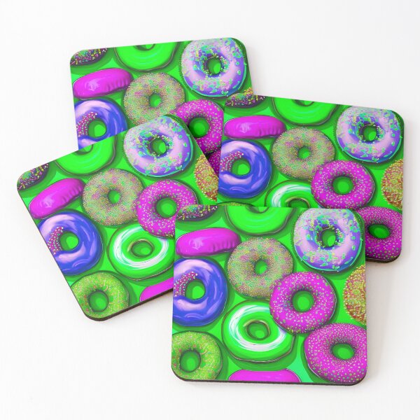 Item preview, Colorful Donuts Green designed and sold by blakcirclegirl.