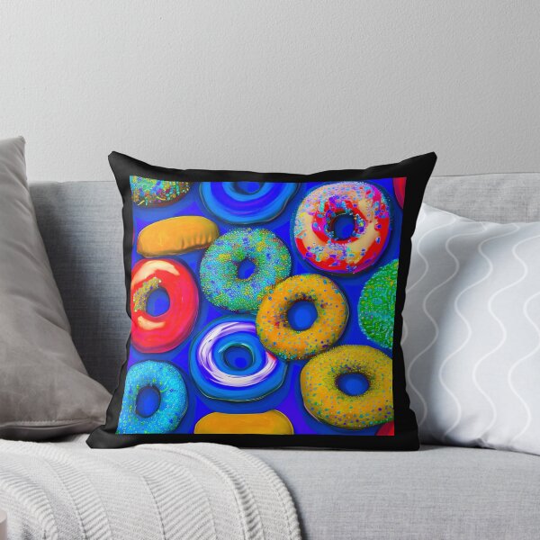Item preview, Colorful Donuts Blue  designed and sold by blakcirclegirl.