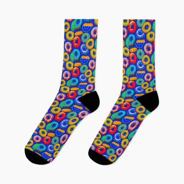 Item preview, Colorful Donuts Blue  designed and sold by blakcirclegirl.