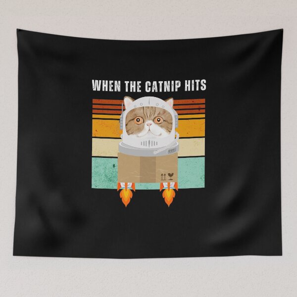 Item preview, Blast Off! When the catnip hits. designed and sold by PathwayOfColour.
