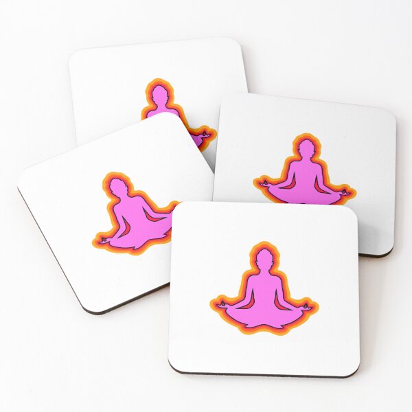 Item preview, Gradient Yoga Silhouette - Lotus Pose designed and sold by rkenefick33.