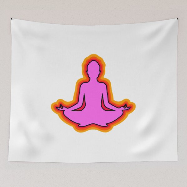 Item preview, Gradient Yoga Silhouette - Lotus Pose designed and sold by rkenefick33.