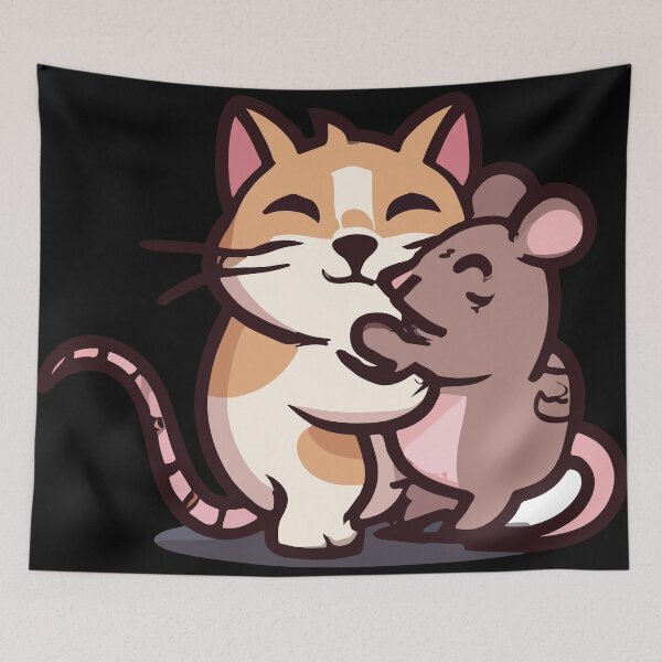 Item preview, From Foes to Friends: The Surprising Bond Between a Cat and Rat designed and sold by Colorful Dreams.