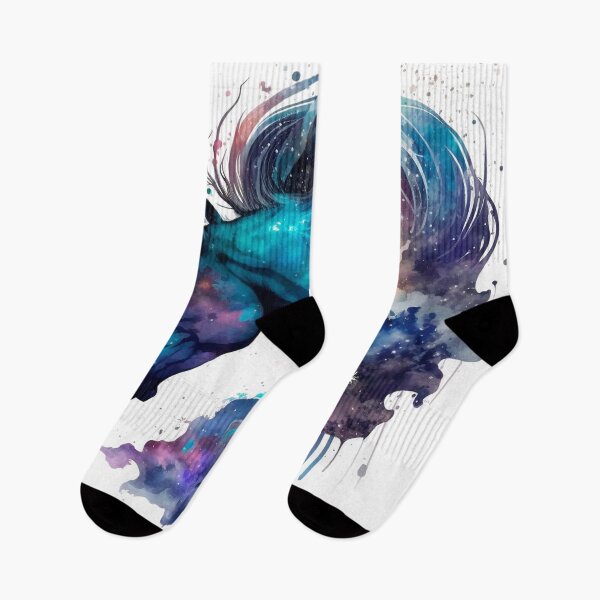 Item preview, Cosmic watercolor unic #59 unicorn designed and sold by LaElee.
