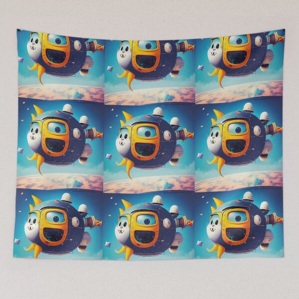 Item preview, rocket cat III designed and sold by OcelotStore.