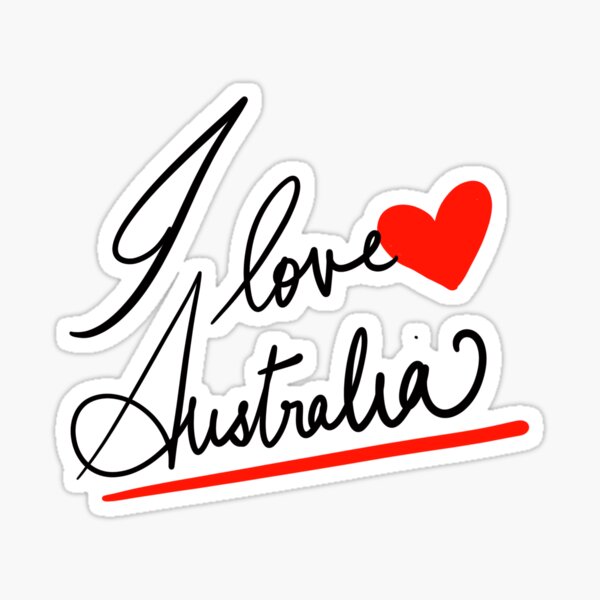 Item preview, I love Australia  designed and sold by Thecolourwheel.