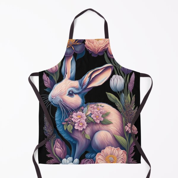 Item preview, Bunny Brings Easter Joy with Colorful Flowers designed and sold by CraftyAnimal.