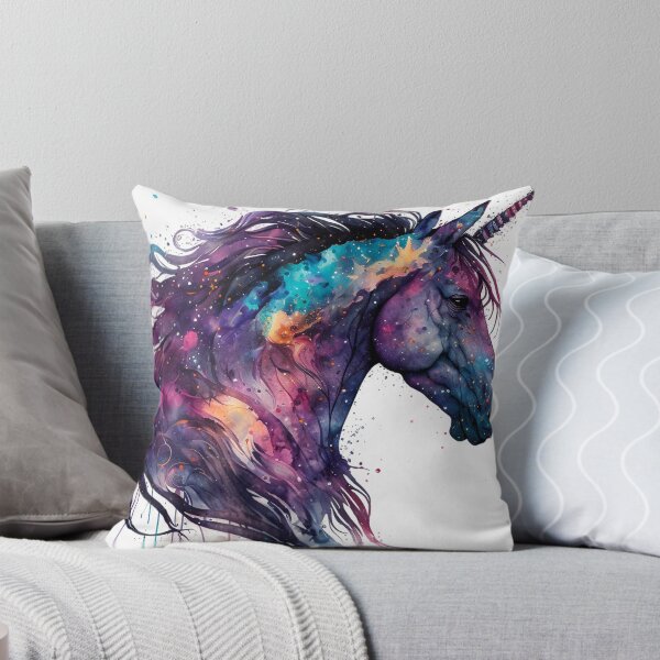 Aperçu de l'œuvre Cosmic watercolor unic #60 unicorn créée et vendue par LaElee.