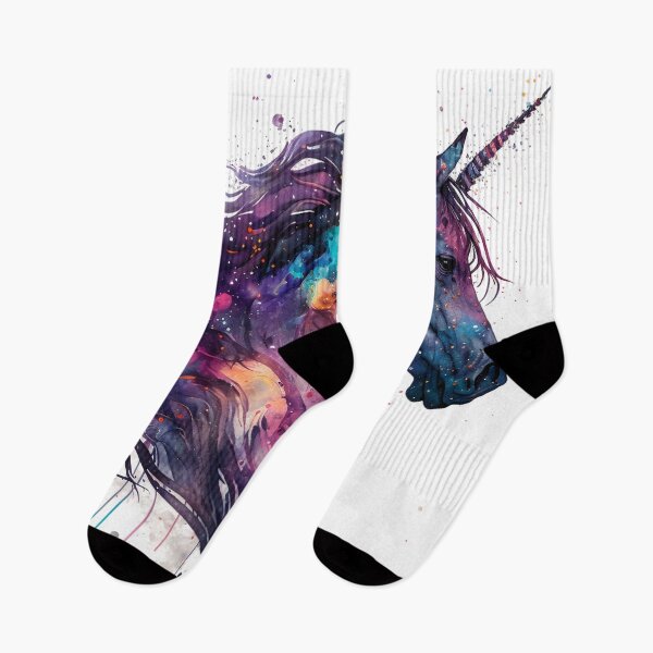 Item preview, Cosmic watercolor unic #60 unicorn designed and sold by LaElee.