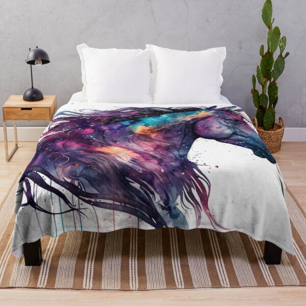 Item preview, Cosmic watercolor unic #60 unicorn designed and sold by LaElee.