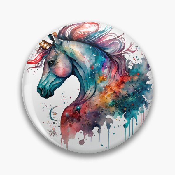 Artikelvorschau, Cosmic watercolor unic #61 unicorn entworfen und verkauft von LaElee.