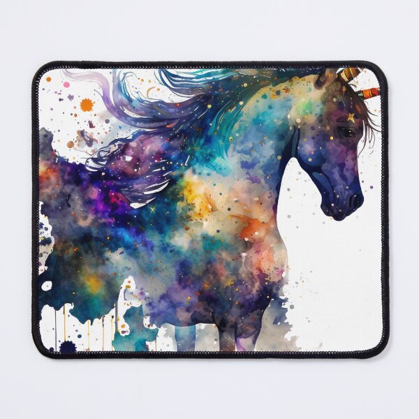 Item preview, Cosmic watercolor unic #62 unicorn designed and sold by LaElee.