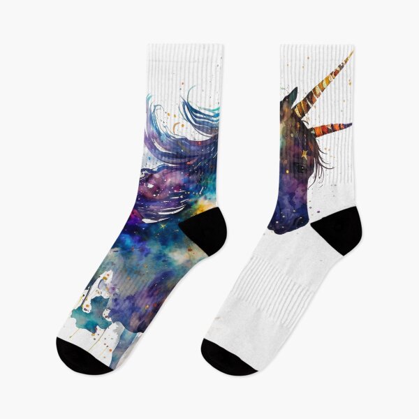 Item preview, Cosmic watercolor unic #62 unicorn designed and sold by LaElee.
