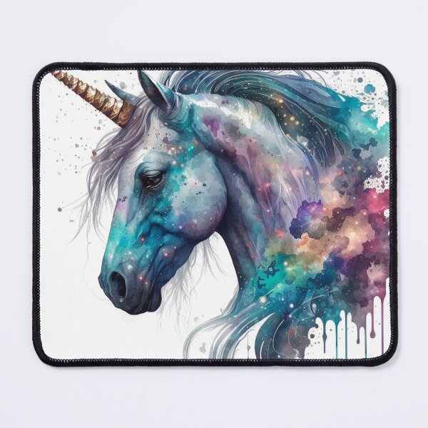 Item preview, Cosmic watercolor unic #64 unicorn designed and sold by LaElee.