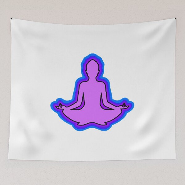Item preview, Copy of Gradient Yoga Silhouette - Lotus Pose designed and sold by rkenefick33.