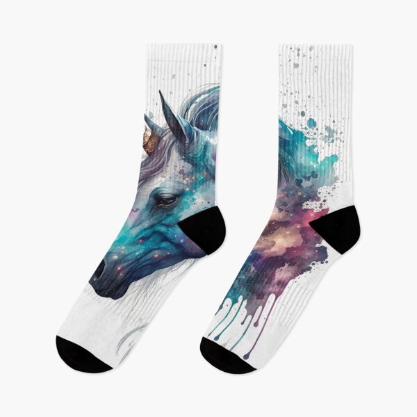 Item preview, Cosmic watercolor unic #64 unicorn designed and sold by LaElee.