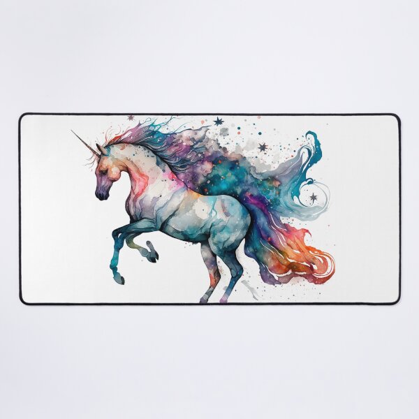 Item preview, Cosmic watercolor unic #65 unicorn designed and sold by LaElee.