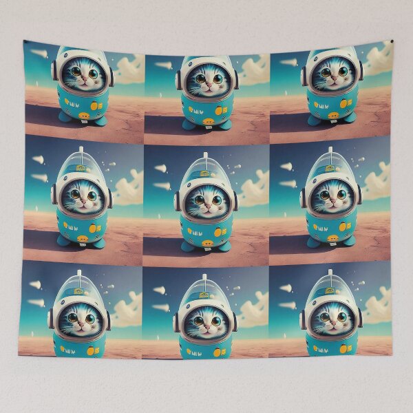 Item preview, rocket cat V designed and sold by OcelotStore.