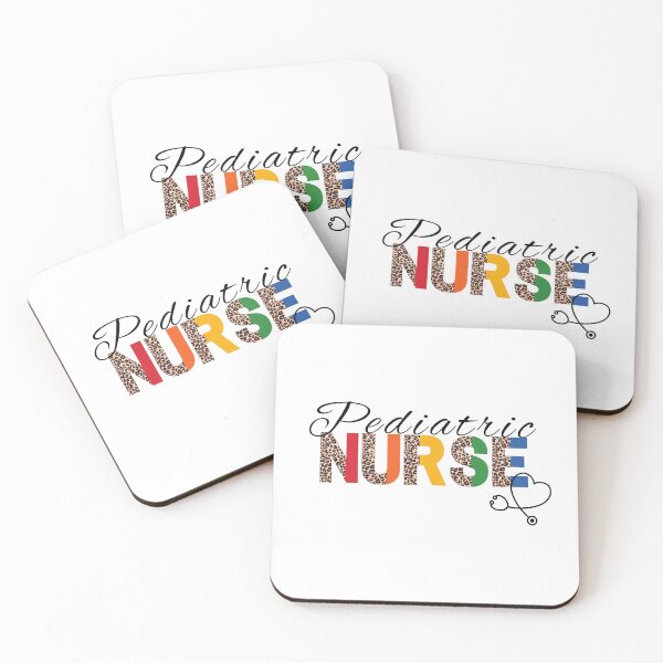 Item preview, Pediatric Nurse Leopard Print Rainbow (for light backgrounds) designed and sold by RhondaLily.
