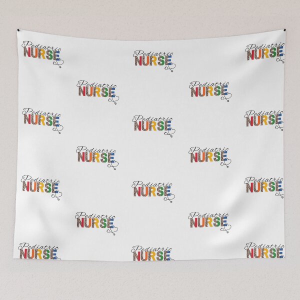 Item preview, Pediatric Nurse Leopard Print Rainbow (for light backgrounds) designed and sold by RhondaLily.