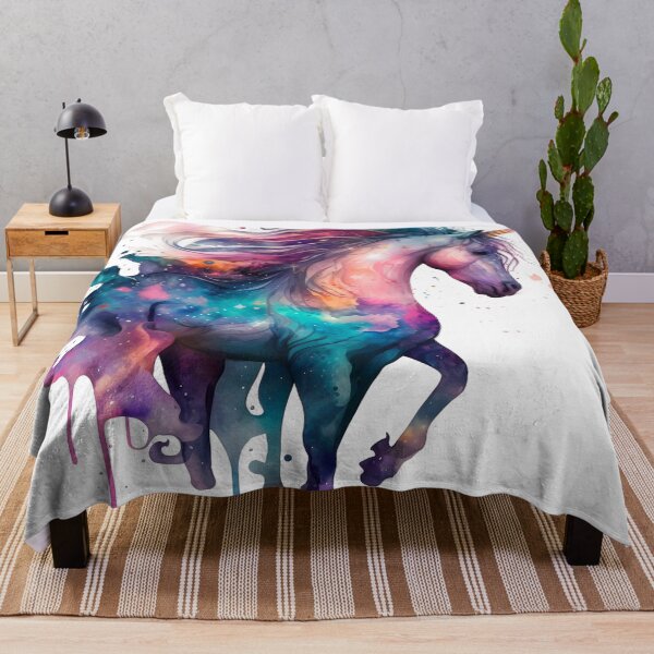 Item preview, Cosmic watercolor unic #66 unicorn designed and sold by LaElee.