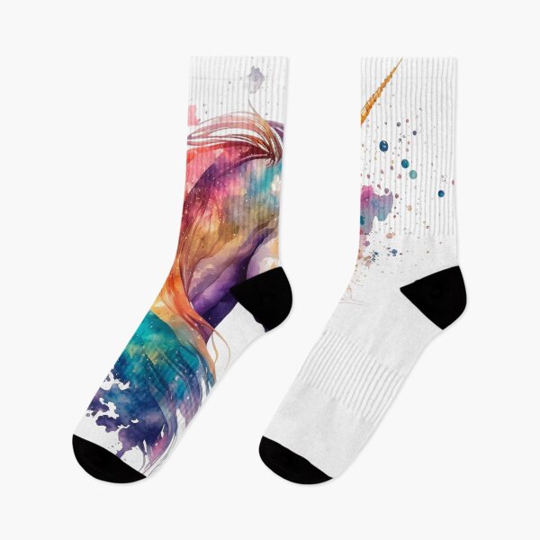 Item preview, Cosmic watercolor unic #67 unicorn designed and sold by LaElee.