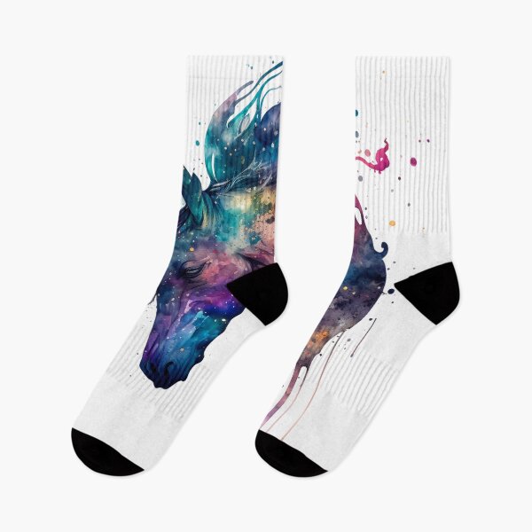Item preview, Cosmic watercolor unic #68 unicorn designed and sold by LaElee.