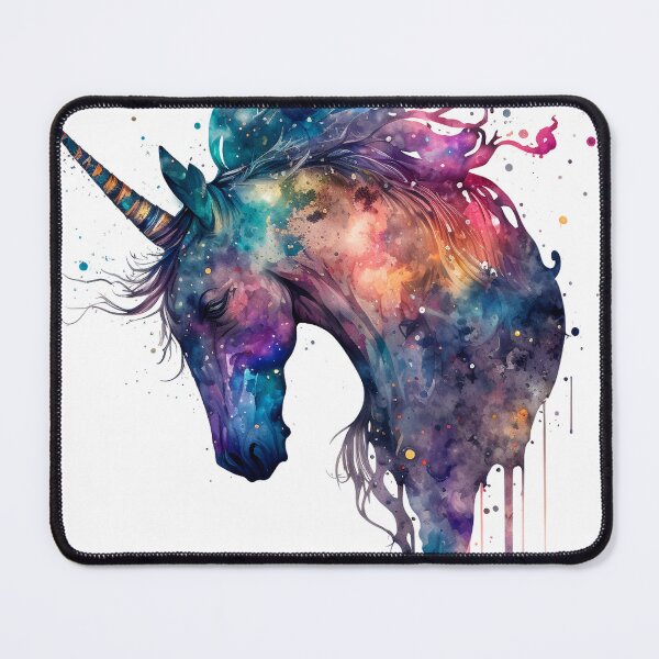 Item preview, Cosmic watercolor unic #68 unicorn designed and sold by LaElee.