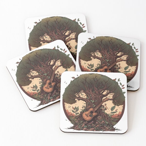Item preview, Acoustic Guitar Tree Of Life Guitar Player Nature Guitarist designed and sold by SHADOW DYNASTY.