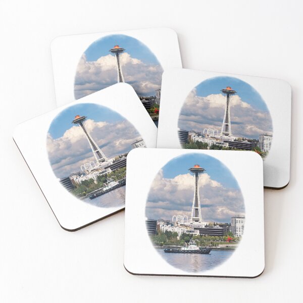Item preview, Copy of Sketch Foss Tugboat & Seattle Space Needle designed and sold by Jason Mosley.