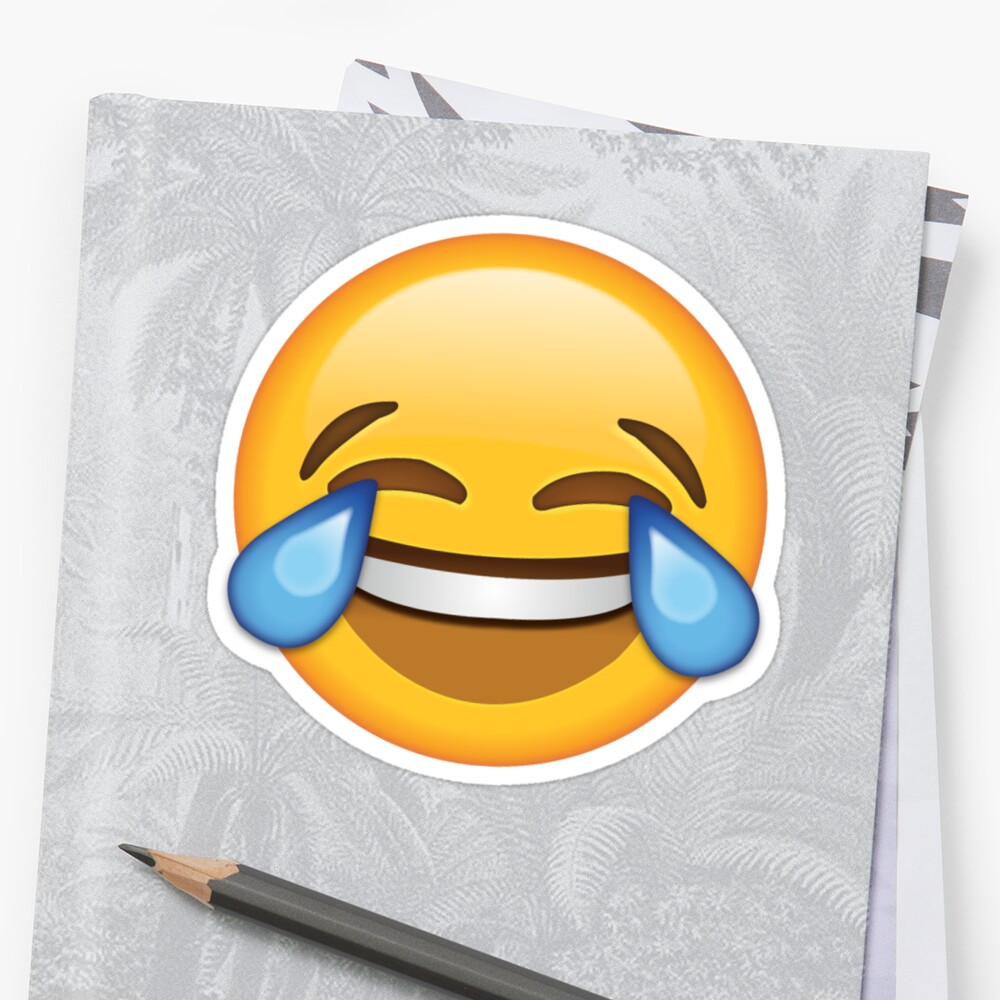 "Laughing Out Loud Emoji" Stickers by Daniel Hoving  Redbubble