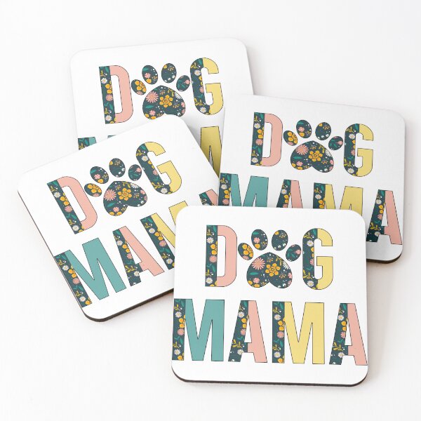 Item preview, Dog Mama Flowers Pink Color Paw Funny Cute designed and sold by LizethDe085.