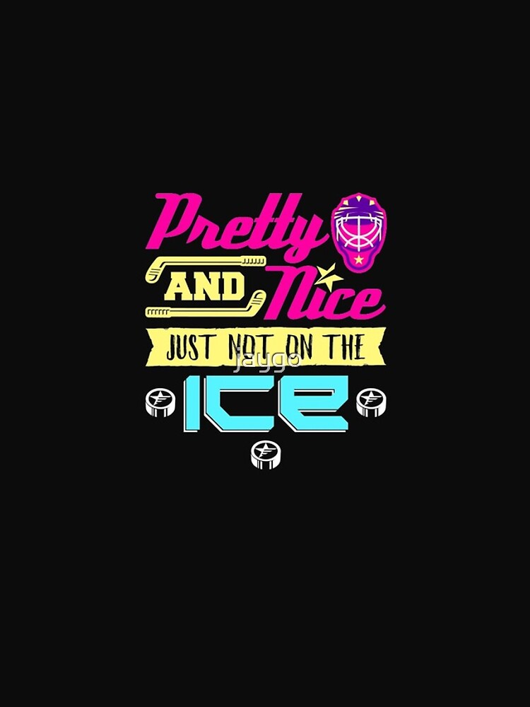 Disover Girls Hockey Pretty And Nice Just Not On The Ice Iphone Case