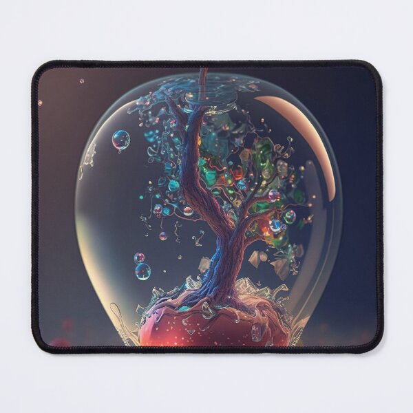 Item preview, An apple made of glass with a tiny fantasy world inside 1 designed and sold by jetaiart.