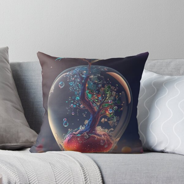 Item preview, An apple made of glass with a tiny fantasy world inside 1 designed and sold by jetaiart.