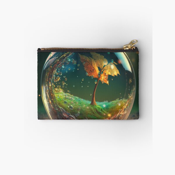 Item preview, An apple made of glass with a tiny fantasy world inside 2 designed and sold by jetaiart.