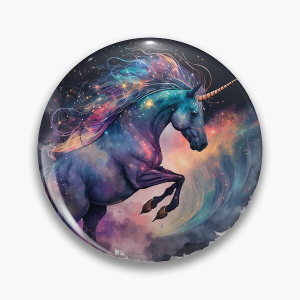 Artikelvorschau, Cosmic watercolor unic #69 unicorn entworfen und verkauft von LaElee.