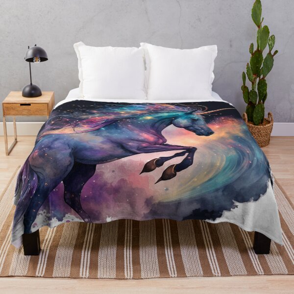 Item preview, Cosmic watercolor unic #69 unicorn designed and sold by LaElee.