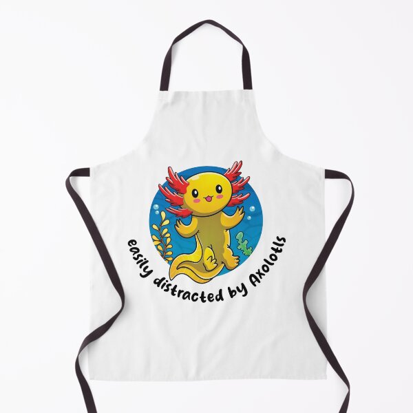 Item preview, Easily distracted by Axolotls - golden (on light colors) designed and sold by messy-nessie.