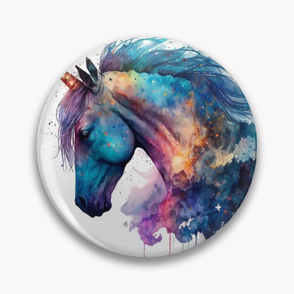 Item preview, Cosmic watercolor unic #70 unicorn designed and sold by LaElee.