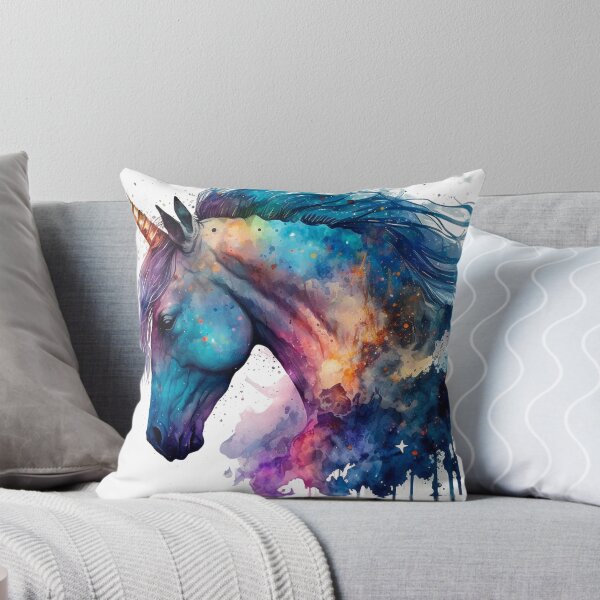 Aperçu de l'œuvre Cosmic watercolor unic #70 unicorn créée et vendue par LaElee.